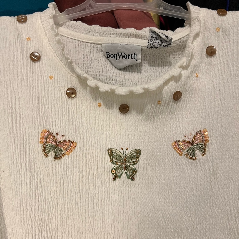 Vintage short sleeve top Bon worth XS/S